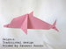 Photo Origami delphin, Traditional design, Folded by Tatsuto Suzuki